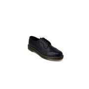 Dr. Martens Herren-Schnürschuh aus schwarzem Leder mit gelben Ziernähten und klassischem Wingtip-Design, Größe 3