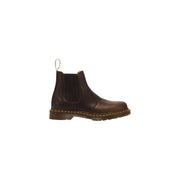 Dr. Martens Herren-Lederstiefel, braun, klassisches Modell 2976 Chelsea Boot mit elastischen Seiteneinsätzen und gelber Ziersohle