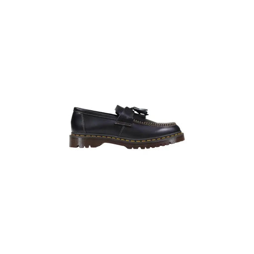 Schwarze Leder-Mokassins zum Hineinschlüpfen für Herren von Dr. Martens, von der Rückseite gesehen