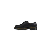 Schwarze Dr. Martens Herren-Lederschuhe, Modell Classic 1461, mit dem markanten Design der Vorderseite