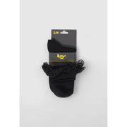 Black lace-trimmed ankle socks made from cotton blend featured with dr martens women black plain underwear