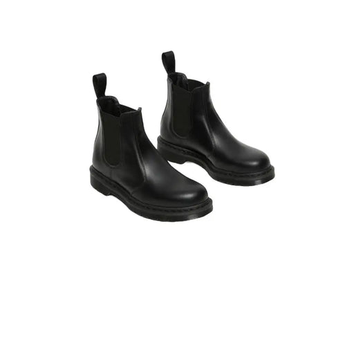 Dr. Martens womens black leather Chelsea boots with rubber soles
