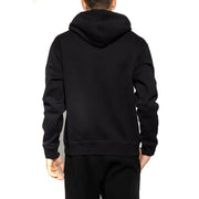Dsquared Schwarzer Herren-Hoodie aus Baumwolle mit weichem, glattem Stoff und dezenten Ziernähten, Rundhalsausschnitt.
