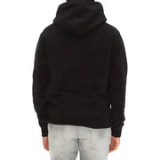 Dsquared Schwarzer Herren-Kapuzenpullover aus weichem, glattem Stoff und klassischem Design für die Freizeit.