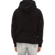 Dsquared Schwarzer Herren-Kapuzenpullover aus Baumwolle mit weichem, glattem Stoff und klassischem Design
