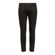 Dsquared2 Herrenjeans in Schwarz, schmale Passform mit dezenten Ziernähten, Vorderansicht
