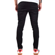 Dsquared2 Herrenjeans in Schwarz, schmale Passform mit Used-Look am Knie, Vorderansicht