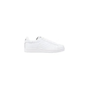 White leather sneaker with a white sole from Black Leather Sneaker collection