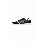 Emporio armani black and white sneakers with a sleek design.