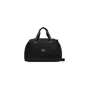 Ea7 Schwarze Umhängetasche für Damen mit minimalistischem Design und Stoffgriffen, Vorderansicht