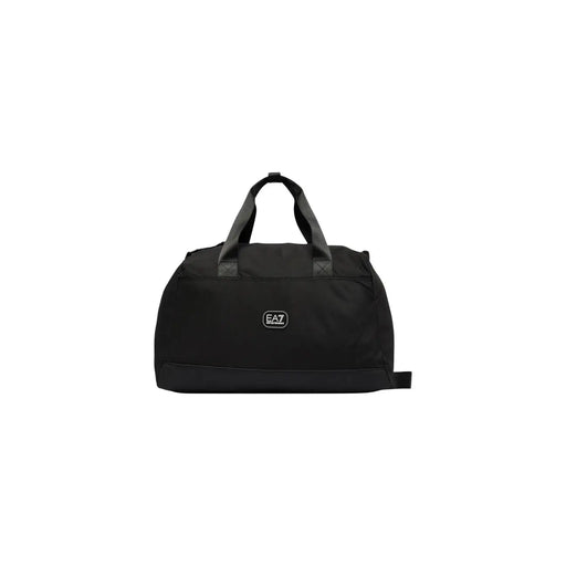 Ea7 Sac bandoulière noir pour femme, au design minimaliste et aux anses en tissu, vue de face