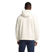 Ea7 Sweat à capuche beige en coton pour homme, avec capuche couleur crème, coupe décontractée et poignets côtelés.