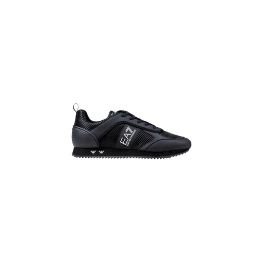 Ea7 Baskets slip-on noires pour homme en polyamide avec empiècements en mesh et synthétiques et semelle en caoutchouc texturée