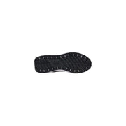 Black rubber sole with textured tread and white accents featuring embossed ea7 logo on ea7 men sneakers white polyurethane