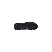Black rubber sole with textured tread and white accents featuring embossed ea7 logo on ea7 men sneakers white polyurethane
