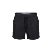 Ea7 men swimwear black emporio armani swim trunks with drawstring waistband and subtle brand logo