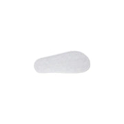 Ea7 women slip-on white slippers with white rubber sole featuring hexagonal and geometric tread pattern for spring summer use