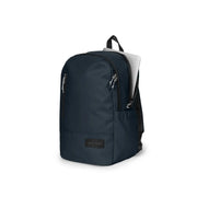Navy blue Eastpak men polyester rucksack with black zippers and front pocket measuring 45x28x22 cm