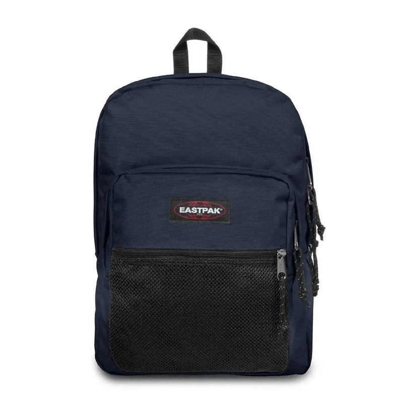 Eastpak men blue polyester rucksack with navy blue fabric black mesh panel and zipper pulls 42x32x25.5 cm