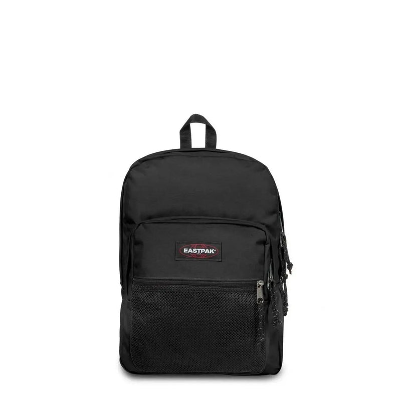 Black Eastpak men rucksack with mesh front pocket and zipper details made of polyester measuring 42x32x25.5 cm