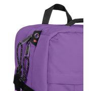 Eastpak men purple polyester rucksack with pockets featuring black zipper pulls and webbing straps in 51x33x23 size