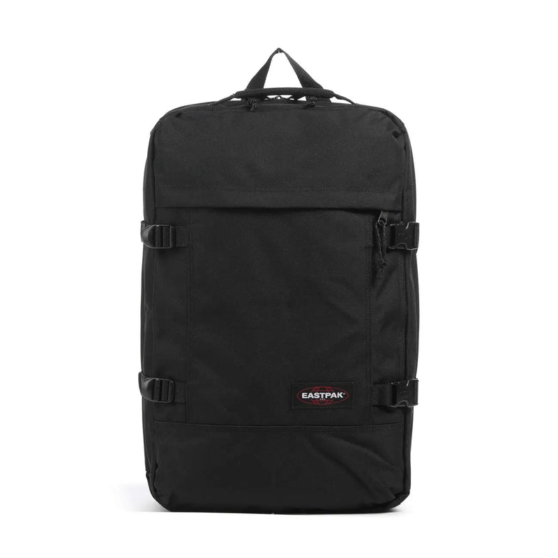 Black Eastpak men polyester rucksack with sleek minimalist design and sturdy fabric construction measuring 51x33x23 cm
