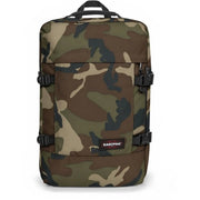 Eastpak men purple polyester rucksack with camouflage pattern black straps and zippers for versatile use