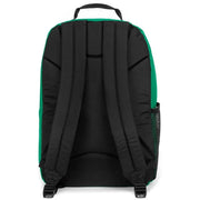 Black and green Eastpak men rucksack with padded shoulder straps mesh side pocket polyamide zip pocket 29x44x28