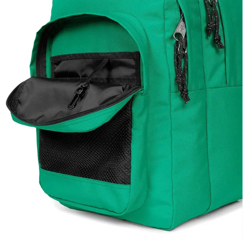 Eastpak men rucksack green polyamide backpack with black zipper accents and mesh side pocket 29x44x28 cm