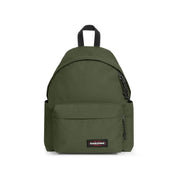 Eastpak men rucksack olive green polyamide backpack with black zippers and front zip pocket 40x30x18 cm