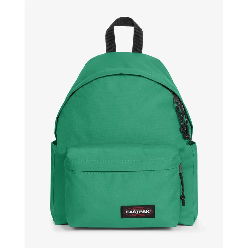 Vibrant green Eastpak men rucksack made of polyamide with black zippers and a matching top handle, 40x30x18 cm