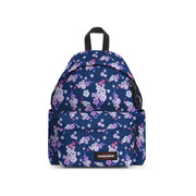 Navy blue Eastpak men rucksack with pink and white floral pattern made of polyamide featuring zip pocket 40x30x18 cm