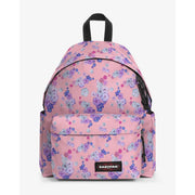 Eastpak men rucksack green polyamide with pink floral pattern, black zippers, and handle, 40x30x18 cm