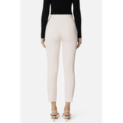 Elisabetta Franchi beige polyester high-waisted tailored trousers for women