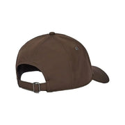 G-Star cap for men in brown with adjustable strap and silver buckle, back view