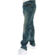 Jean G-Star D23692 pour homme en denim brut délavé à l'aspect usé et légèrement délavé, vue de face