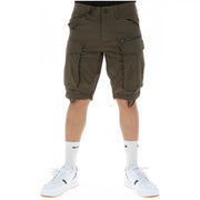G-Star Shorts D26214 Cargo-Shorts für Herren in Olivgrün mit mehreren Taschen und Kordelzugbund, Vorderansicht