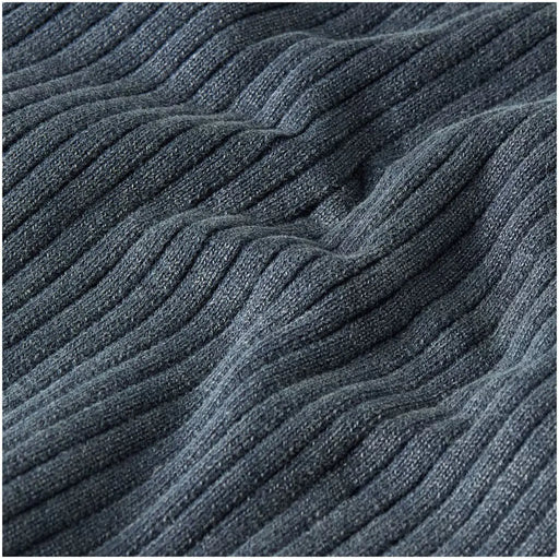 G-star women tank top blue sleeveless zip round neck with dark gray ribbed knit textured woven fabric