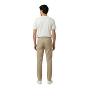 Khaki chino trousers by Gant featuring a clean tailored fit and subtle stitching details for men
