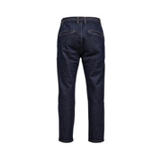 Gianni Lupo Karottenjeans von Jonas für Herren aus dunkelindigofarbenem Denim mit lockerer Passform und elastischem Bund, Vorderansicht