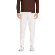 Cream-colored slim-fit gianni lupo men jeans white cotton denim trousers gl6228q-f25 with a modern cut