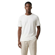 Gianni Lupo men t-shirt in white with short sleeves made from a soft cotton blend for comfortable wear