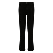Givenchy men black cotton jeans slim fit stretch denim featuring sleek tailored straight-leg trousers with subtle stitching