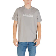 Gray Calvin Klein T-shirt displayed in the Calvin Klein White T Shirt product photo