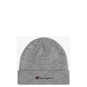 Gray Champion Beanie showcasing stylish design and comfortable fit for winter wear