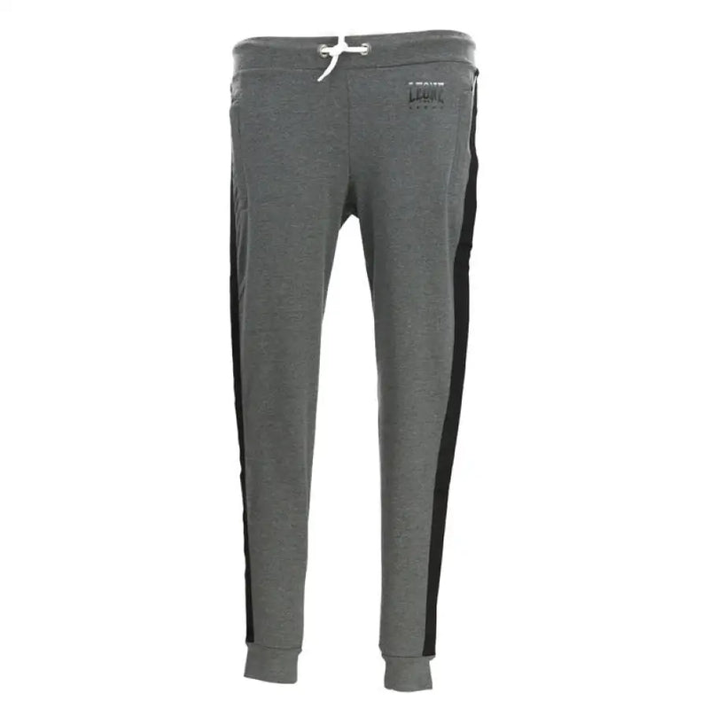 Gray Sweatpants with Black Side Stripes, perfect for comfort and style in casual wear