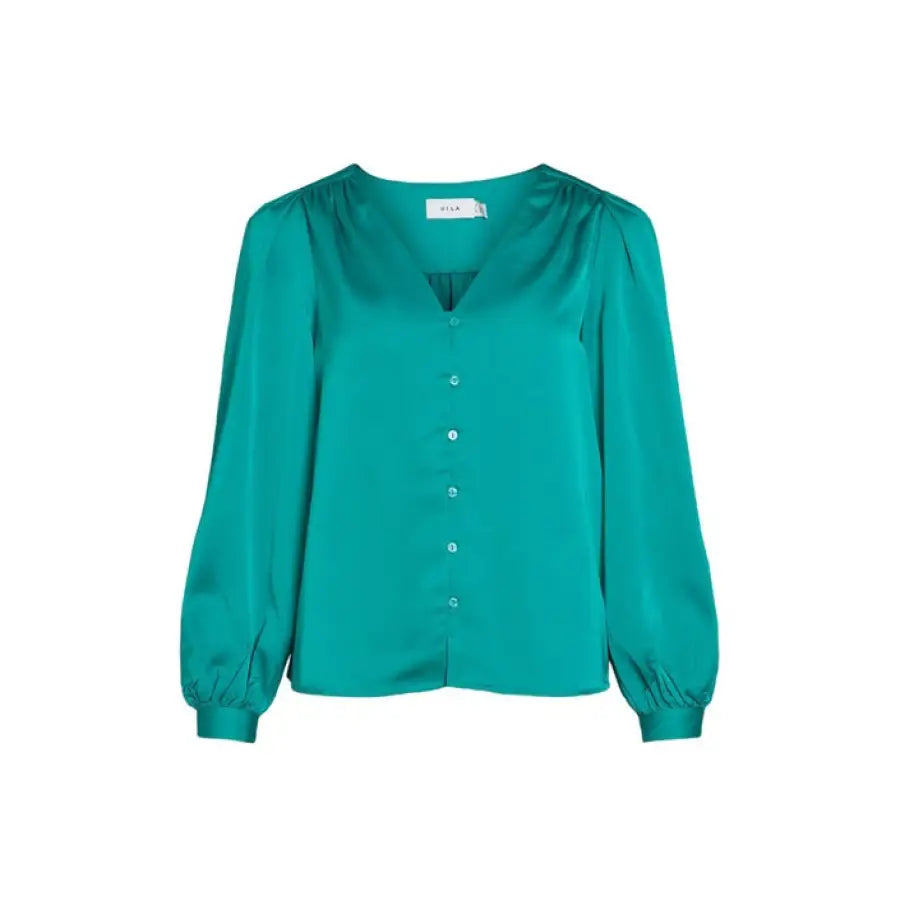 Vila Clothes - Women Shirt - green / 36 - Clothing Shirts