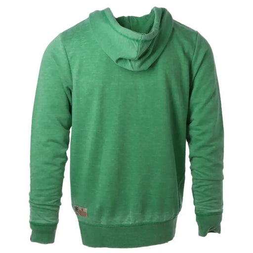 Green hooded sweatshirt displayed in the Green Zip Up Hoodie product image