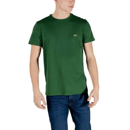 Grün Lacoste t-shirt enthalten im Produkt Lacoste Herren Schwarzes Kurzarm-Rundhals-T-Shirt