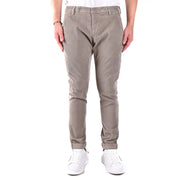 Grey Jacob Cohen men’s fall winter trousers with cuffed hems and underlined pockets